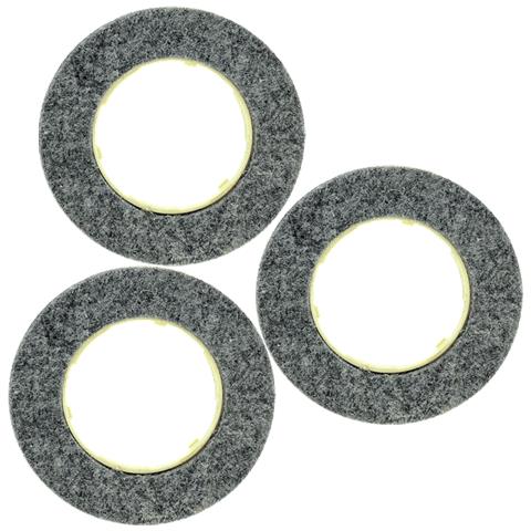 Kit Spazzola feltri 3Pz Feltro Lucidatrice Folletto PL 510 511 512