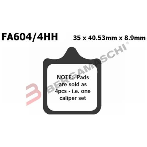 B1r R2160404 Pastiglie Epfa Bmw S1000rrant. 2cp 4pz Epfa604/4hh - Foto 1