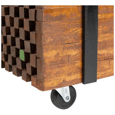 Tavolino Laterale In Legno Di Teak 60x60x38 Cm - Foto 2