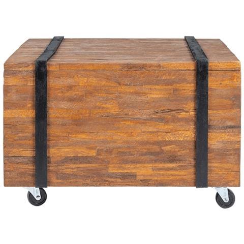 Tavolino Laterale In Legno Di Teak 60x60x38 Cm - Foto 8