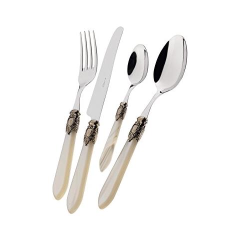 Posate Oxford , Set 75 Pz. - Avorio Golden - Foto 1