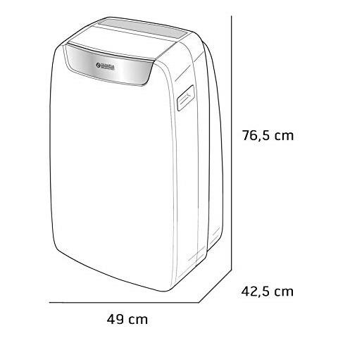 Splendid Climatizzatore Portatile 13000 Btu 2.93 Kw Olimpia Splendid Air PRO 13 A Wi-Fi 