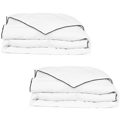 Piumone Invernale 2 pz Piuma Anatra 155x220 cm - Foto 1