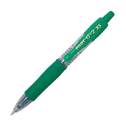 G2 Pixie - Mini Penna Rollerball Ad Inchiostro Gel, Punta Retrattile, 0,7 Mm, Confezione Da 12, Colore: Verde - Foto 2