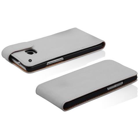 Custodia Compatibile Con Htc One Mini M4 In Bianco Flash - Coperchio Protettivo In Design Flip Realizzato In Finta Pelle Liscia - Foto 2