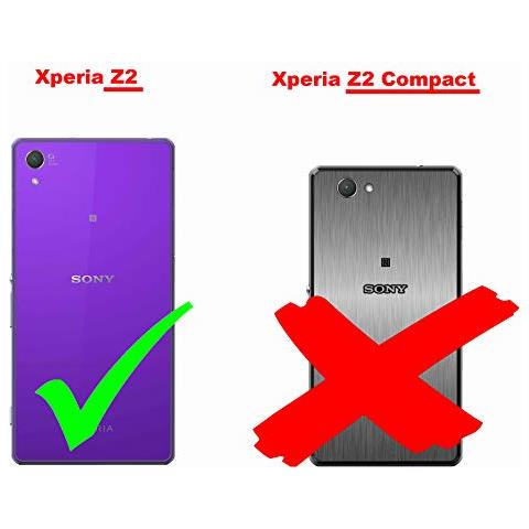 Custodia Compatibile Con Sony Xperia Z2 In Magnesio Bianco - Coperchio Protettivo In Design Flip Realizzato In Similpelle Testurizzata - Foto 2