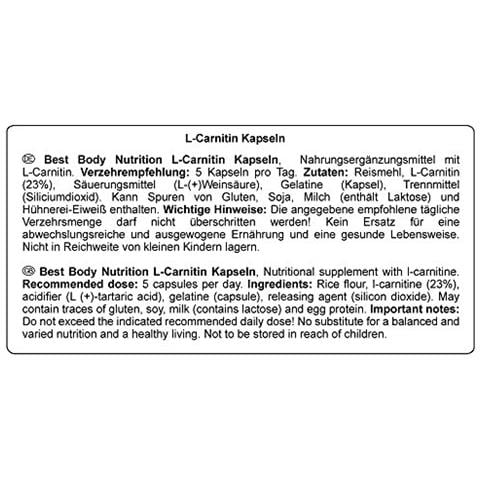 Nutrition L-carnitin Kapseln - 1 Prodotto - Foto 3