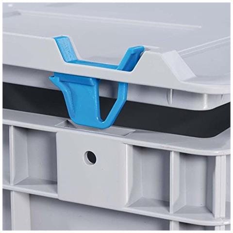 1.160.145 cm 1.579,9 cm Eurobox Con Maniglie Chiuse, Grigio / rosso, 600 x 400 x 220 mm - Foto 2