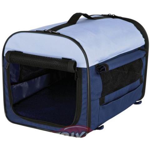 Trasportino Cuccia Pieghevole 1 32 * 32 * 47cm Blu Osc. / Beig - Foto 1