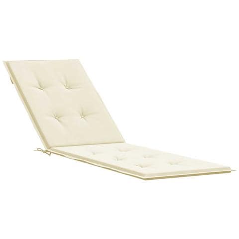 Cuscino Per Sdraio Crema (75+105) x50x4 Cm - Foto 1