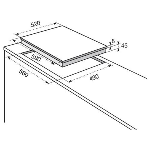 Piano Cottura PVF 645 UON a Gas 4 Fuochi Gas Colore Nero - Foto 2