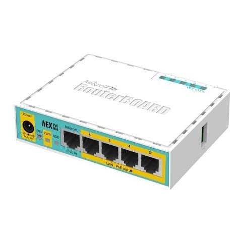 hEX PoE lite router cablato Fast Ethernet Bianco - Foto 1