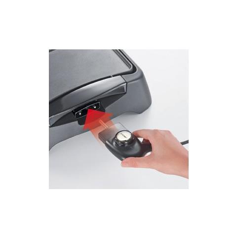 6750, Elettrico, Barbecue, Da tavolo, Griglia e piastra, Nero, Rettangolare - Foto 3