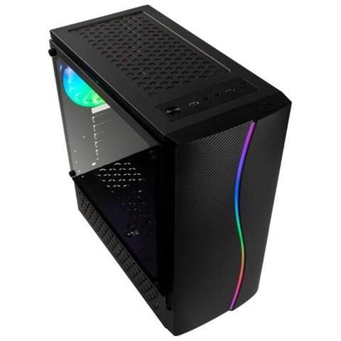Case Inspire K5 ARGB Midi Tower ATX / Micro ATX / Mini-ITX 1 Porta USB 3.0 Colore Nero (Finestrato) - Foto 2