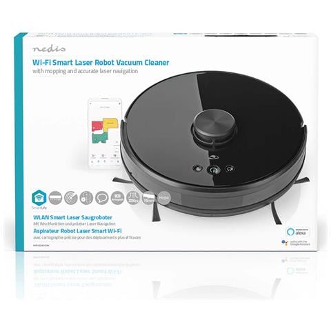 WIFIVCL001CBK aspirapolvere robot 0,6 L Senza sacchetto Nero - Foto 2