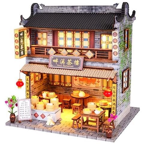 Cjeuxnr Kit fai da te per casa delle bambole in miniatura, negozio giapponese, casa delle bambole