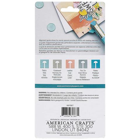 Punzone Per Dischi Di Rilegatura + 54 Anelli Di Rilegatura - Foto 2