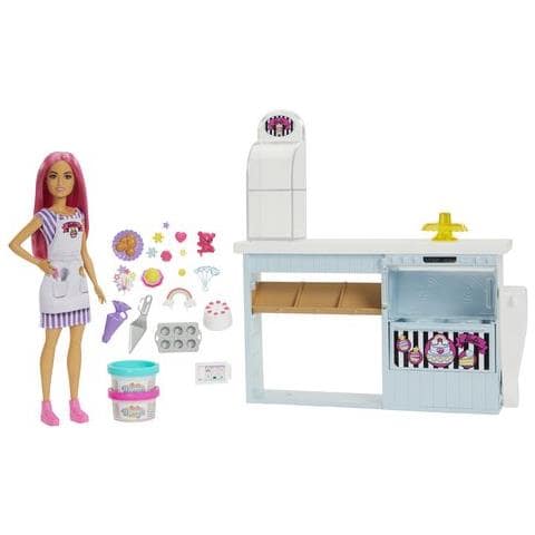 Pasticceria - Playset Con Bambola E Postazione Da Pasticceria - Bambola Da 30 Cm - Oltre 20 Accessori Per Dolci - Regalo - Foto 1