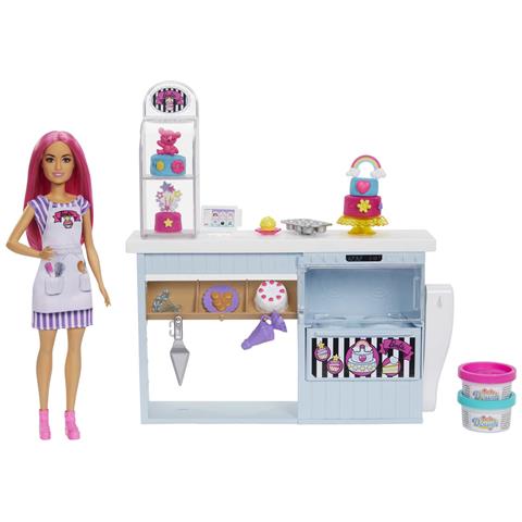 Pasticceria - Playset Con Bambola E Postazione Da Pasticceria - Bambola Da 30 Cm - Oltre 20 Accessori Per Dolci - Regalo - Foto 2