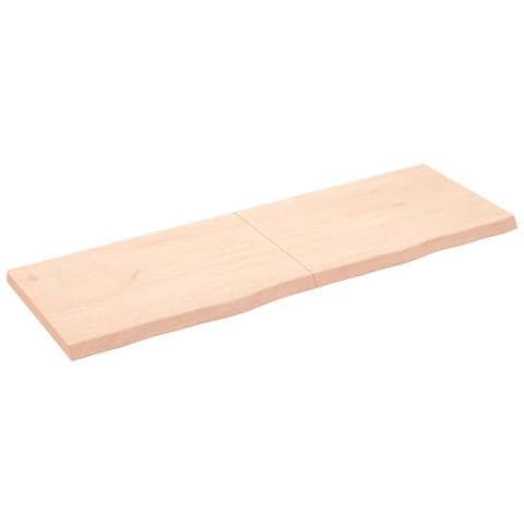 Mensola A Parete In Legno Massello Di Acacia 140x30 Cm - Non Trattata, Per Interni Ed Esterni, Design Personalizzabile