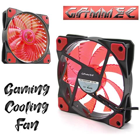 Ventola di Raffreddamento con 9 Pale per Case Assemblato PC Gaming con 15 Luci LED Colore Rosso - Foto 1