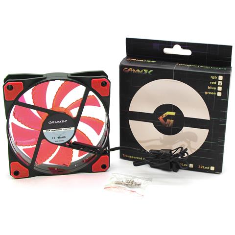 Ventola di Raffreddamento con 9 Pale per Case Assemblato PC Gaming con 15 Luci LED Colore Rosso - Foto 5