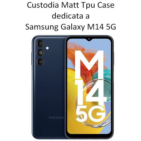 Custodia Tpu Silicone Cover Case Per Samsung Galaxy M14 5g M146 Black - Foto 2