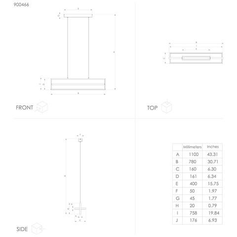 Lampadario Moderno Siberia Led Acciaio Nero - Foto 2