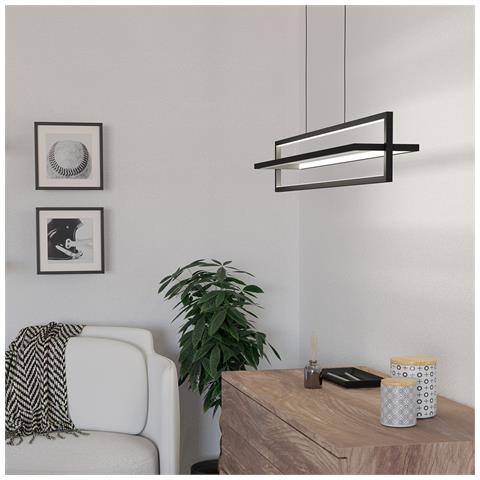 Lampadario Moderno Siberia Led Acciaio Nero - Foto 1