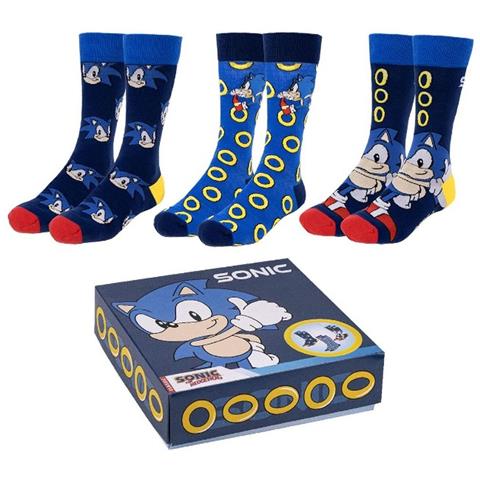 Calzini Sonic Per Bambini - Pack 4 Pezzi, Unisex, Cotone, Morbidi, Divertenti - Foto 4