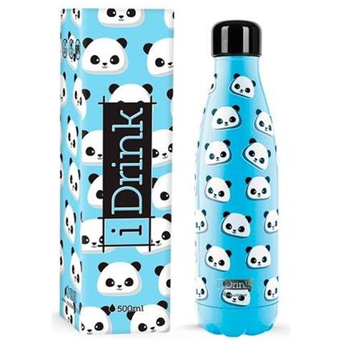 Bottiglia Térmica Itotal Azzurro Panda Acciaio Inossidabile (500 Ml) - Foto 1