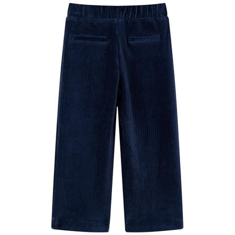 Pantaloni Da Bambino In Velluto A Coste Blu Marino 140 - Foto 2