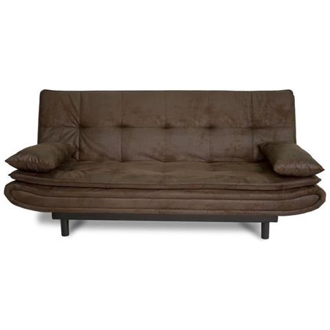 Divano Letto Darius - Tessuto Marrone - 194 X 121 X 83 Cm - Foto 1