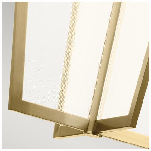 Lampadario Industrial Nordico Calters Alluminio Oro Champagne Led 72.3w 3000k - Foto 2