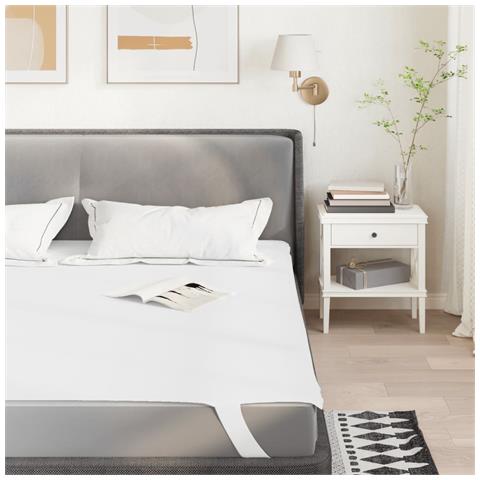 Coprimaterasso Bianco 180x200 Cm Impermeabile - Foto 1
