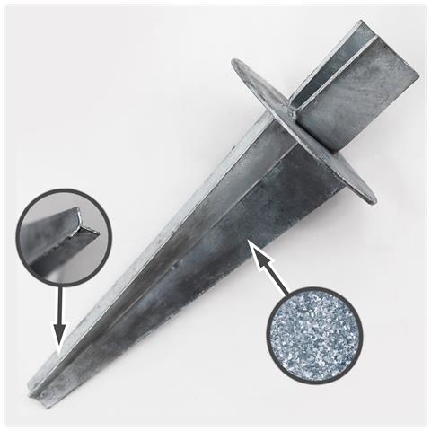 1 Piastra Di Messa A Terra Per Pali Con Profilo A Z Per Rete Di Protezione Da Animali Selvatici, Rete Per Zona Boschiva, Rete Annodata, Rete Pastorale - Foto 2