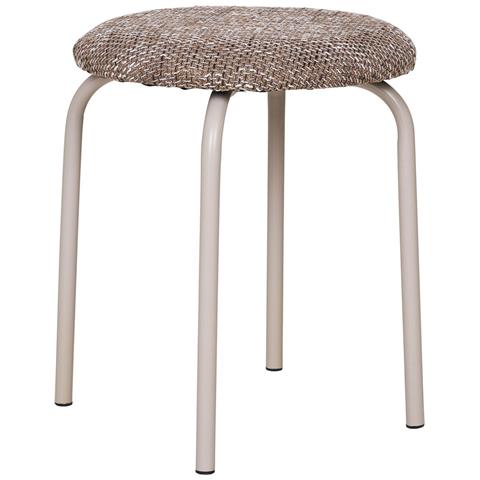 Pouf Asmara - Marrone - Acciaio - 44x44x44 Cm - Foto 1