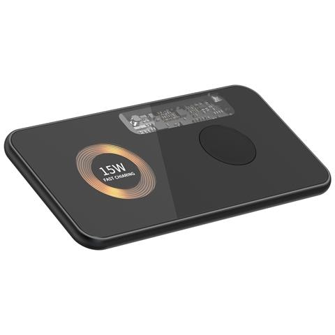 Base Di Ricarica Wireless Da 15w. Magsafe E Qi Speciale Apple Watch E Cuffie. Base Di Ricarica Doppia. - Foto 1