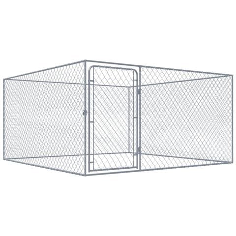 Lusso Casadino -  Recinto Per Cani Da Esterno In Acciaio Zincato 2x2x1 M - Foto 2