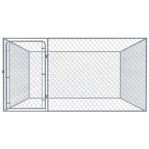 Lusso Casadino -  Recinto Per Cani Da Esterno In Acciaio Zincato 2x2x1 M - Foto 1