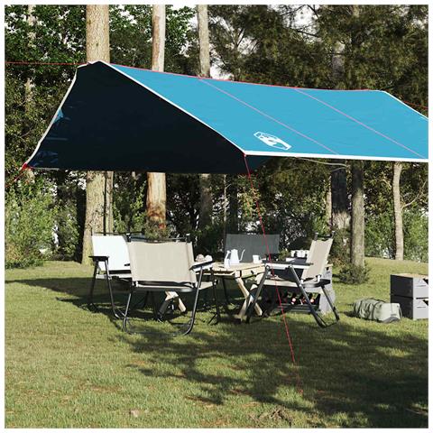 Lusso Casadino -  Telone Da Campeggio Blu 420x440 Cm Impermeabile - Foto 8