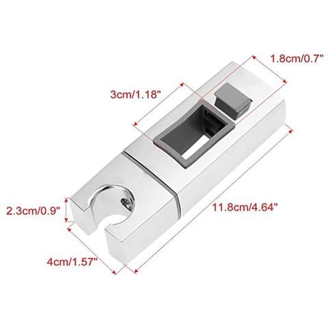 Supporto Per Soffione Doccia Regolabile, Set Di 2 - Foto 6