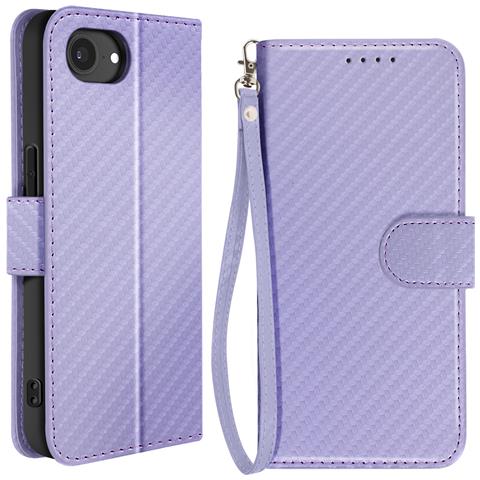 Custodia In Carbonio Per Iphone 16e Portafoglio Supporto Laccetto - Foto 6
