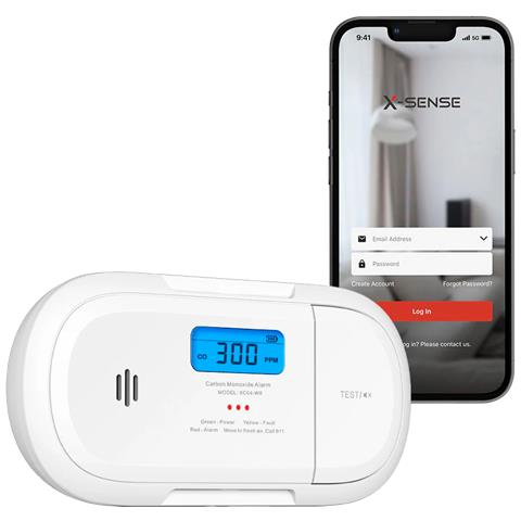 Sensore CO-Monossido Wi-Fi a batteria sostituibile - Foto 1