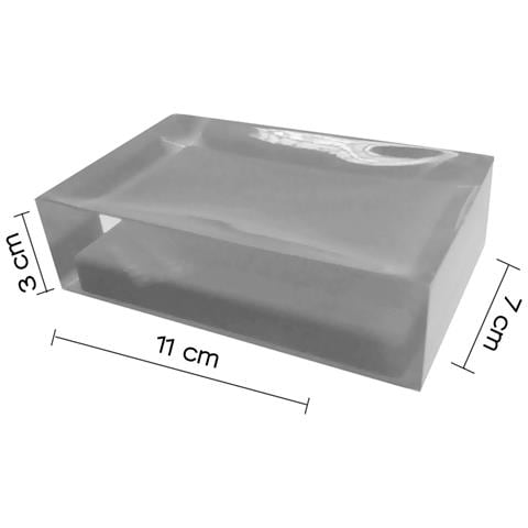 Portasapone D'appoggio In Resina Ra11 Serie Rainbow Argento - Foto 2