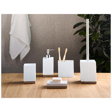Set Da 5 Accessori Per Il Bagno Tapiche Bianco - Foto 1