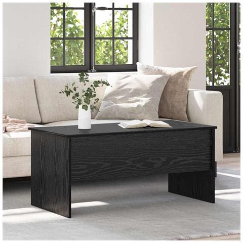 Tavolino da salotto Rovere nero 102 x 50,5 x 46,5 cm - Foto 2