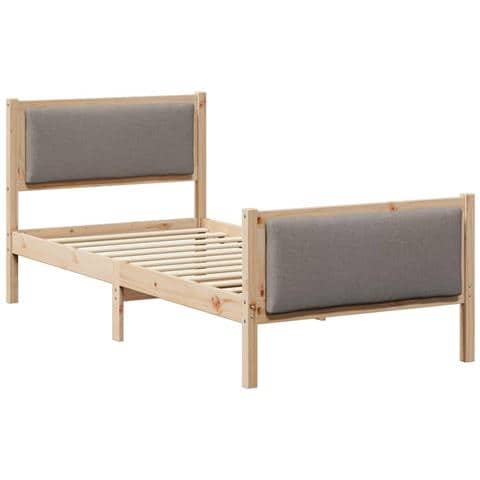 Struttura del letto con testiera Talpa 90 x 200 cm Tessuto - Foto 1