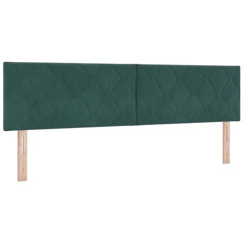 Testiera LED Verde Scuro 180 cm Pelle Sintetica - Foto 1
