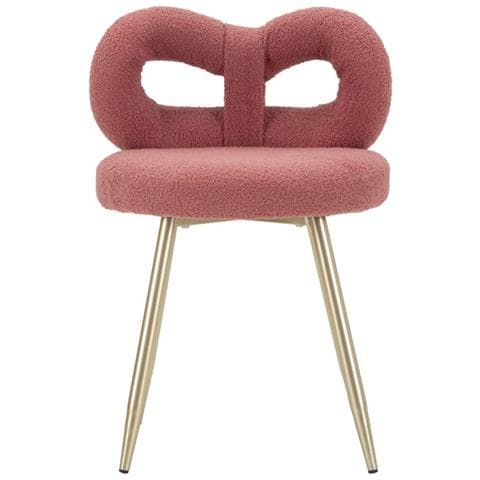 Sedia Mini Ilary Imbottita Rosa E Oro Ø40x67 Cm, Seduta H 46 Cm - Foto 2